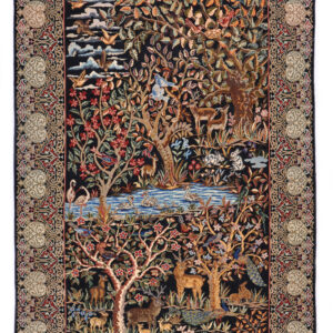 HUNTING - PAKISTAN EXCLUSIVE HANDKNOTTED CARPET 123 x 188 cm