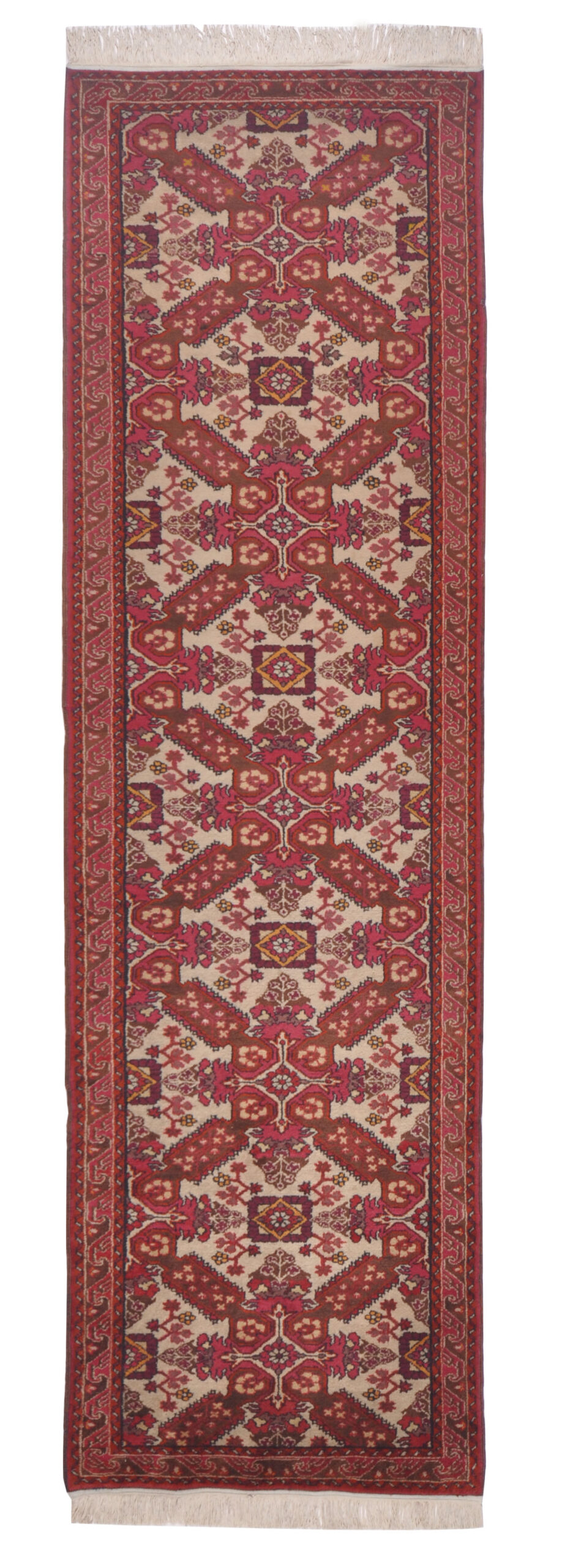 CAUCASIAN - CAUCASIAN / TURKEY HANDKNOTTED CARPET 77 x 264 cm