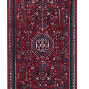 ABADEH - PERSIAN NOMADIC / TRIBAL HANDKNOTTED CARPET 58 x 146 cm