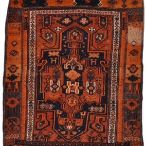 HAMADAN - ORIENTAL HANDKNOTTED CARPET 150 x 163 cm