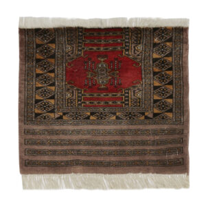 JHOOMER - PAKISTAN TRADITIONAL HANDKNOTTED CARPET 50 x 60 cm