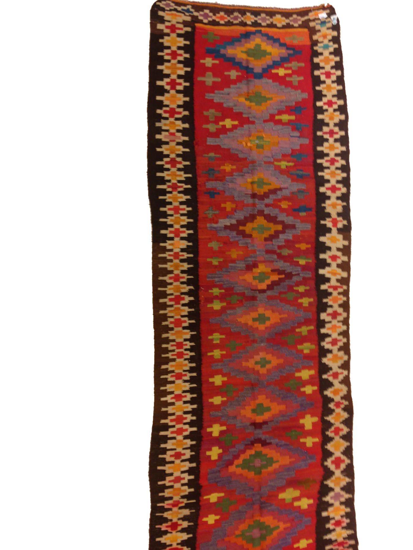 KELIM OLD - OLD HANDWOVEN KELIM 125 x 410 cm