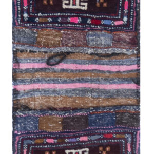 BAG - OLD - AFGHAN EXCLUSIVE HANDKNOTTED CARPET 35 x 90 cm