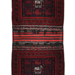 BAG - OLD - AFGHAN TRADITIONAL HANDKNOTTED CARPET 73 x 150 cm