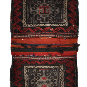BAG - OLD - AFGHAN TRADITIONAL HANDKNOTTED CARPET 72 x 127 cm
