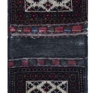 BAG - OLD - AFGHAN EXCLUSIVE HANDKNOTTED CARPET 62 x 130 cm