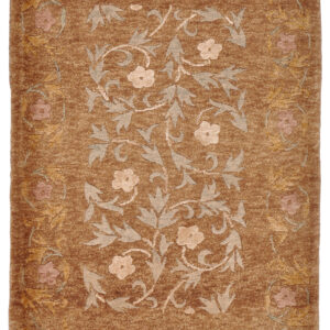 TIBET,CHINA - TRADITIONAL / ANTIQUE FINISH HANDKNOTTED CARPET 65 x 93 cm