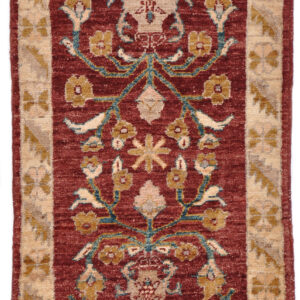 CHOBI - PAKISTAN TRADITIONAL HANDKNOTTED CARPET 59 x 87 cm