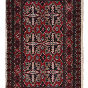 QASHQAI  - PERSIAN NOMADIC / TRIBAL HANDKNOTTED CARPET 61 x 115 cm
