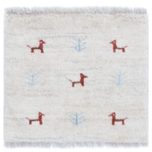 GABEH - GABEH HANDKNOTTED CARPET 38 x 41 cm