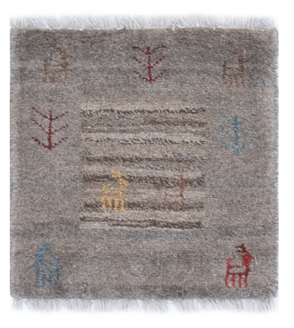 GABEH - GABEH HANDKNOTTED CARPET 41 x 42 cm