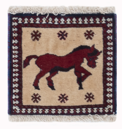 YALAMEH - PERSIAN URBAN / EXCLUSIVE HANDKNOTTED CARPET 32 x 35 cm