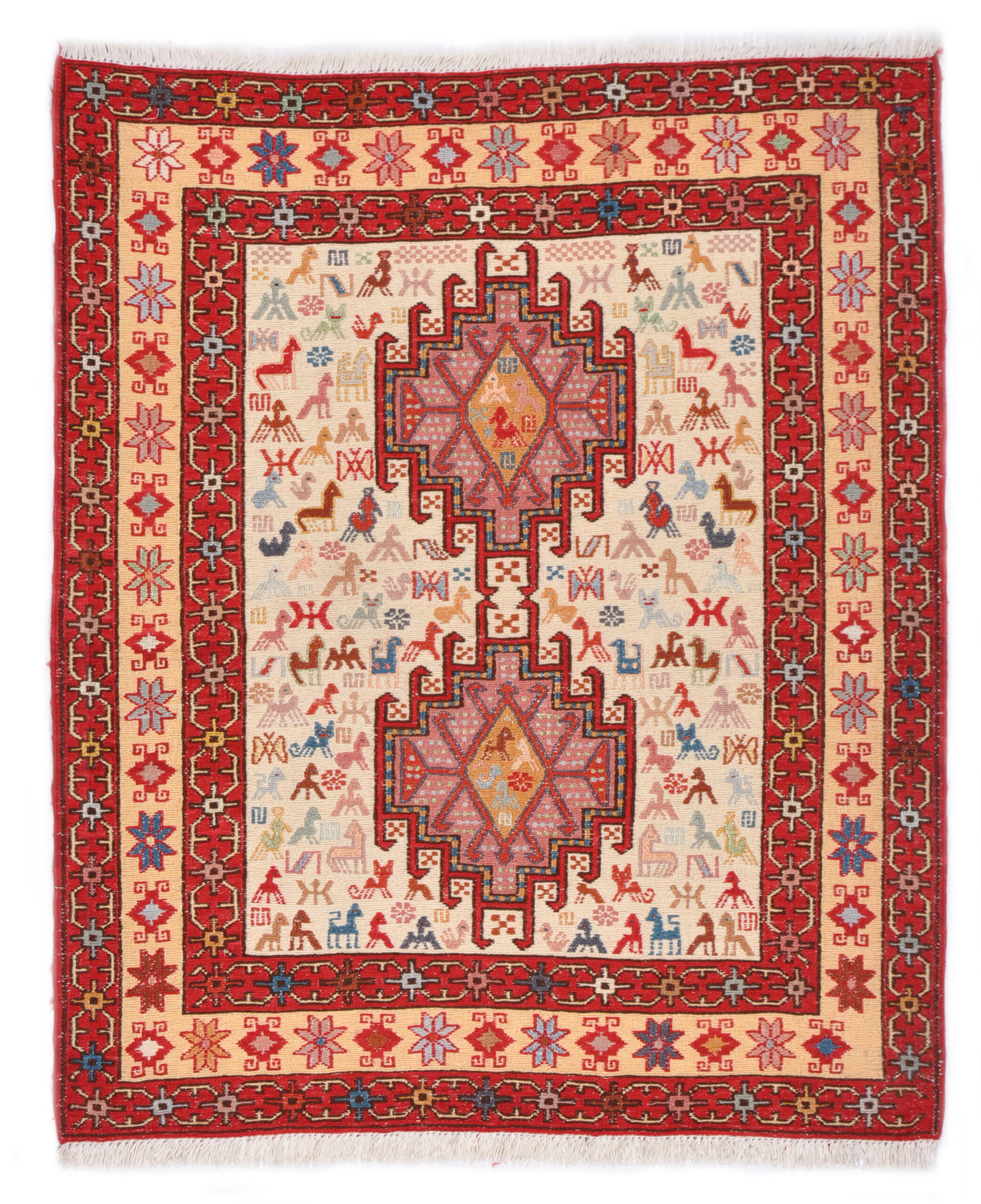 SOUMAK - HANDWOVEN KELIM 76 x 91 cm