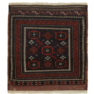 BELUCH - ANTIQUE - ORIENTAL HANDKNOTTED CARPET 72 x 75 cm