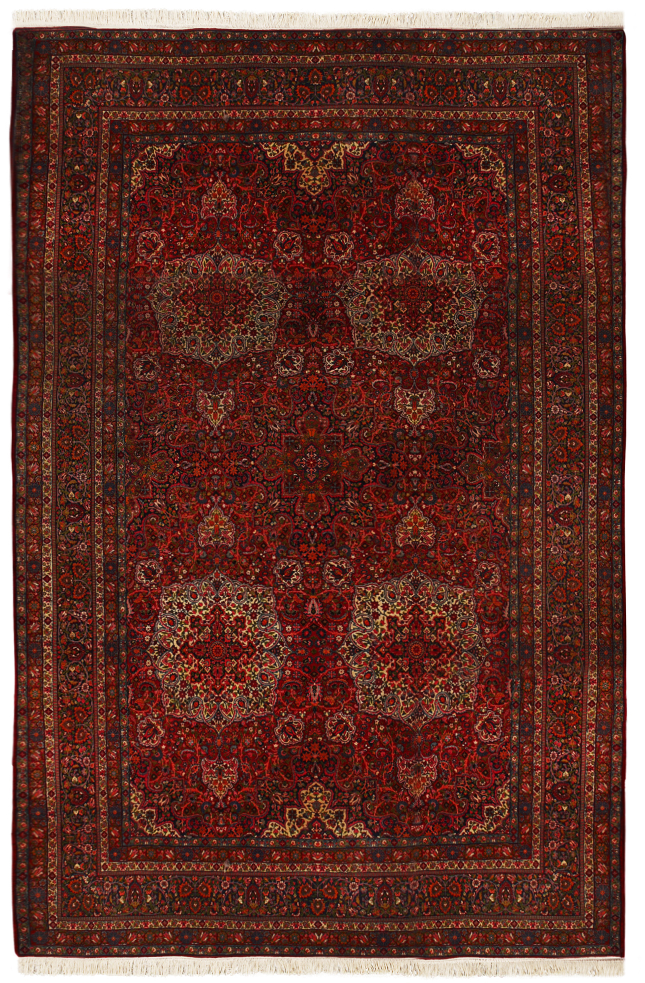 LAVAR KIRMAN ANTIQUE - ORIENTAL HANDKNOTTED CARPET 286 x 440 cm