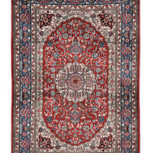 GHOM 100% SILK - CHINESE CARPETS & TAPESTRIES HANDKNOTTED CARPET 62 x 91 cm