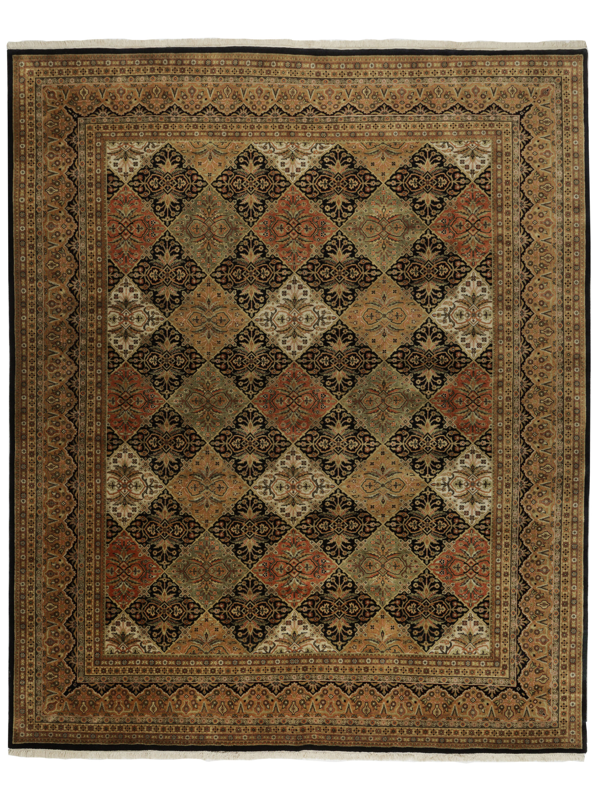 GARDEN DESIGN - ORIENTAL HANDKNOTTED CARPET 245 x 297 cm